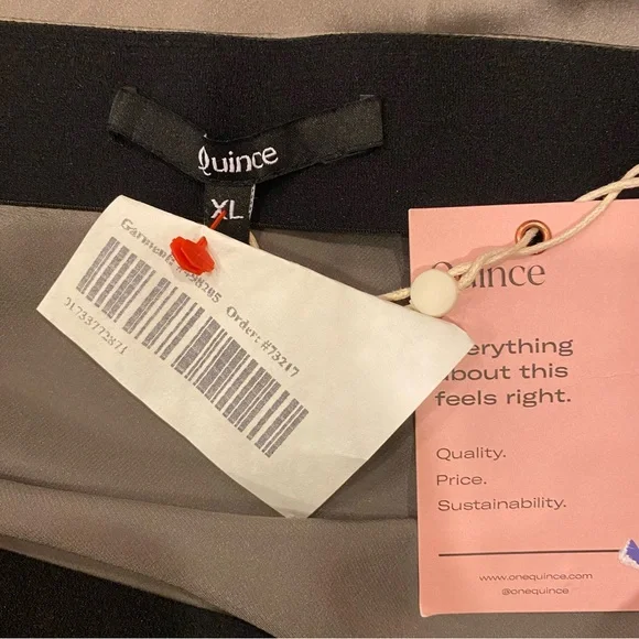 NWT Womens Quince 100% Washable Silk Maxi Tulip Skirt Gray Sz Small and XL - Picture 9 of 15